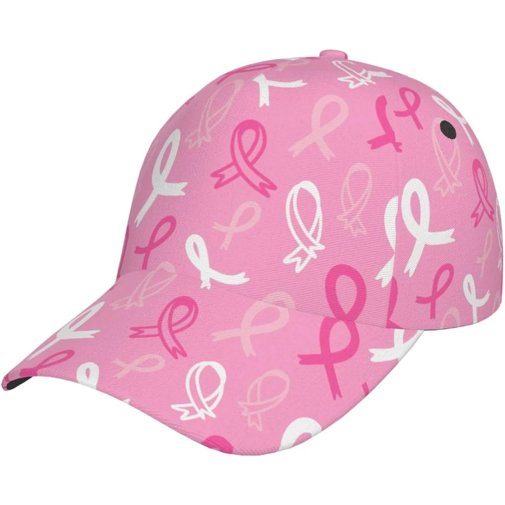 Pink Breast Cancer Ribbons Trucker Cap