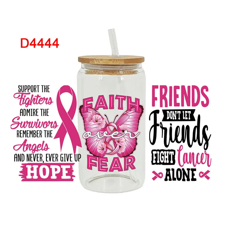 Breast Cancer Awareness Self Adhesive Stickers