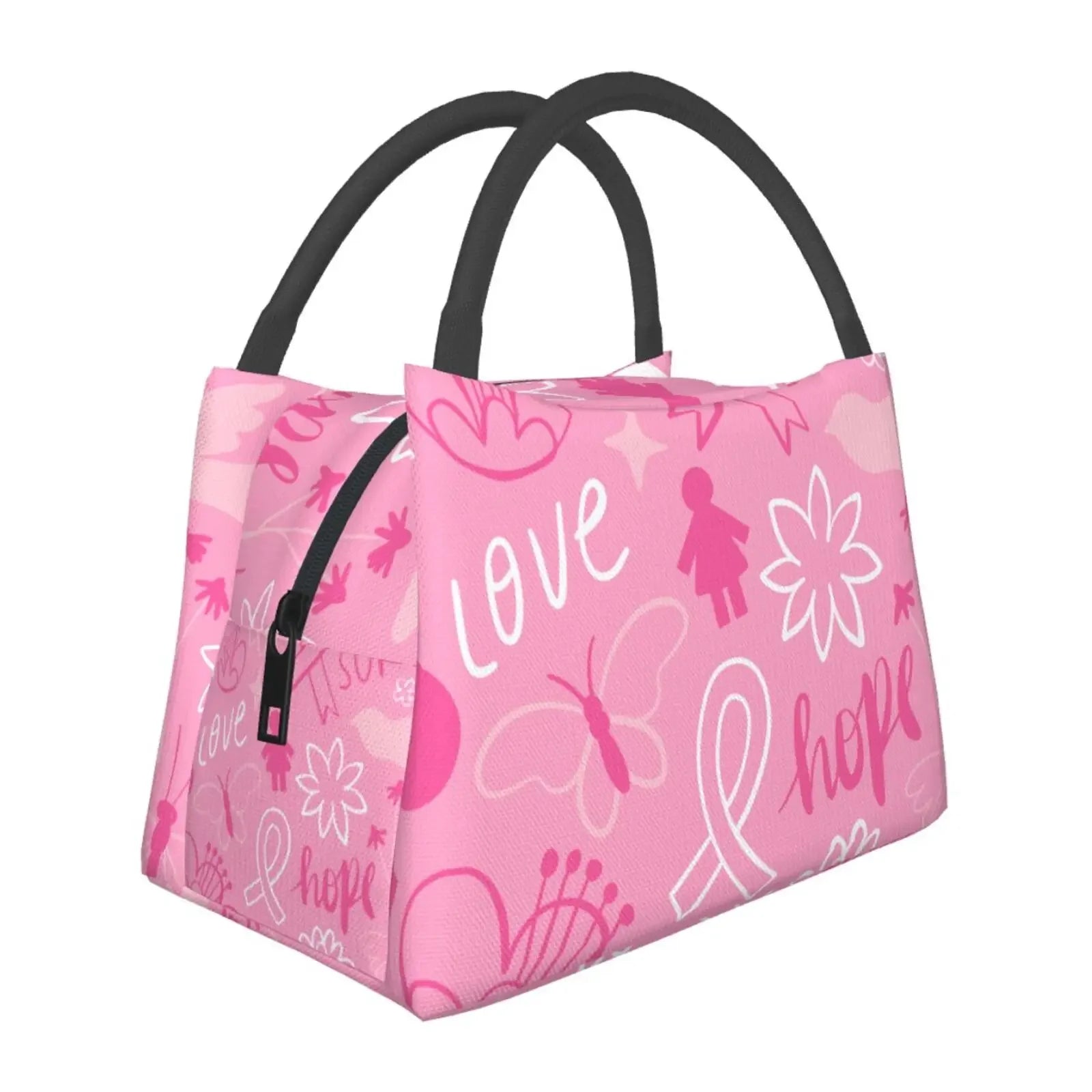 Breast Cancer Awareness Insulated Lunch Bags