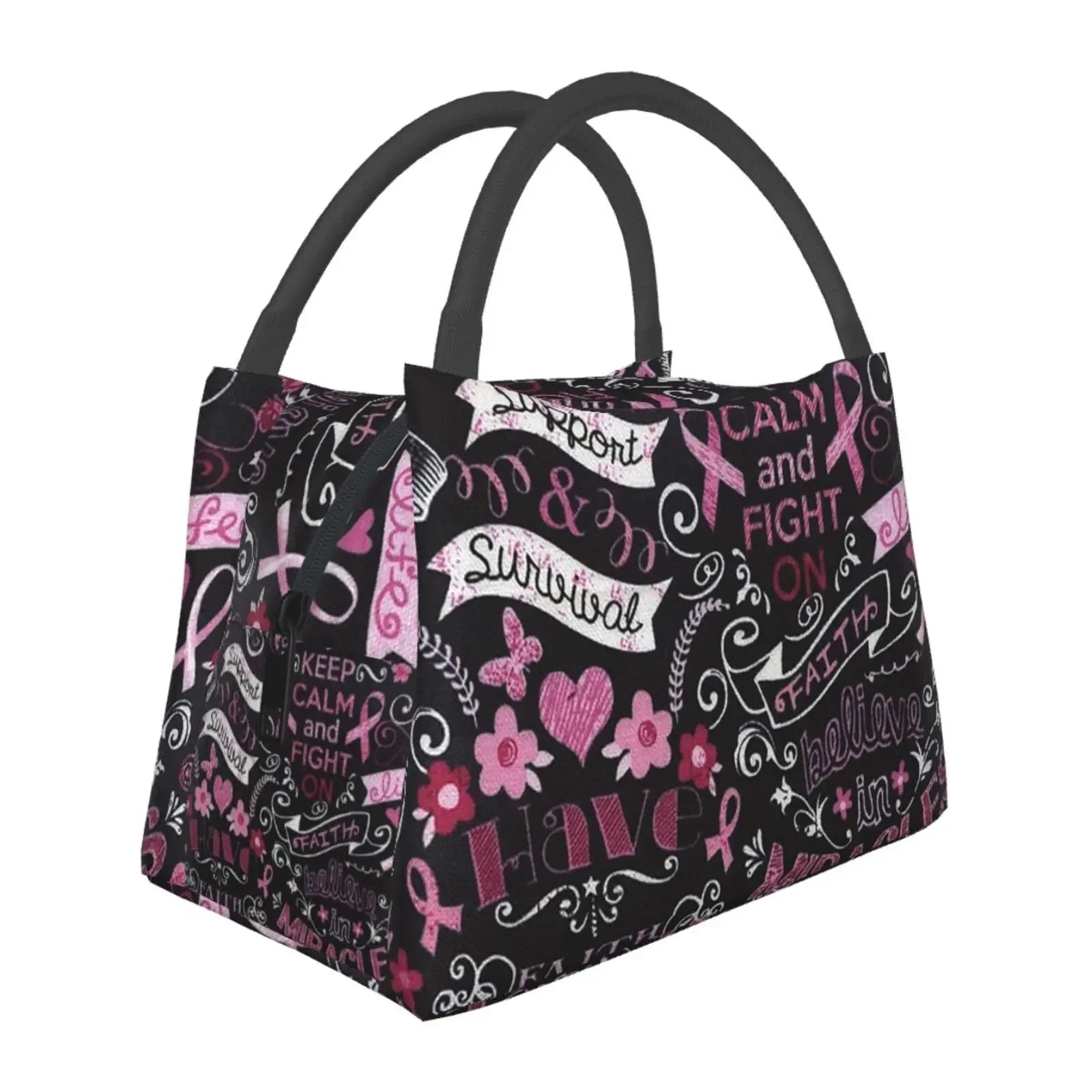Breast Cancer Awareness Insulated Lunch Bags