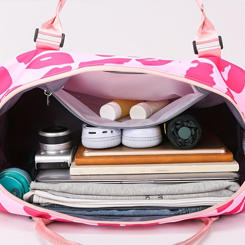 Pink Leopard Duffel Bag