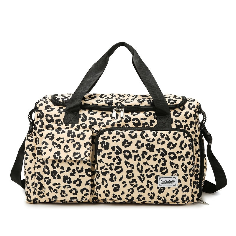 Large Leopard Print Travel Bag