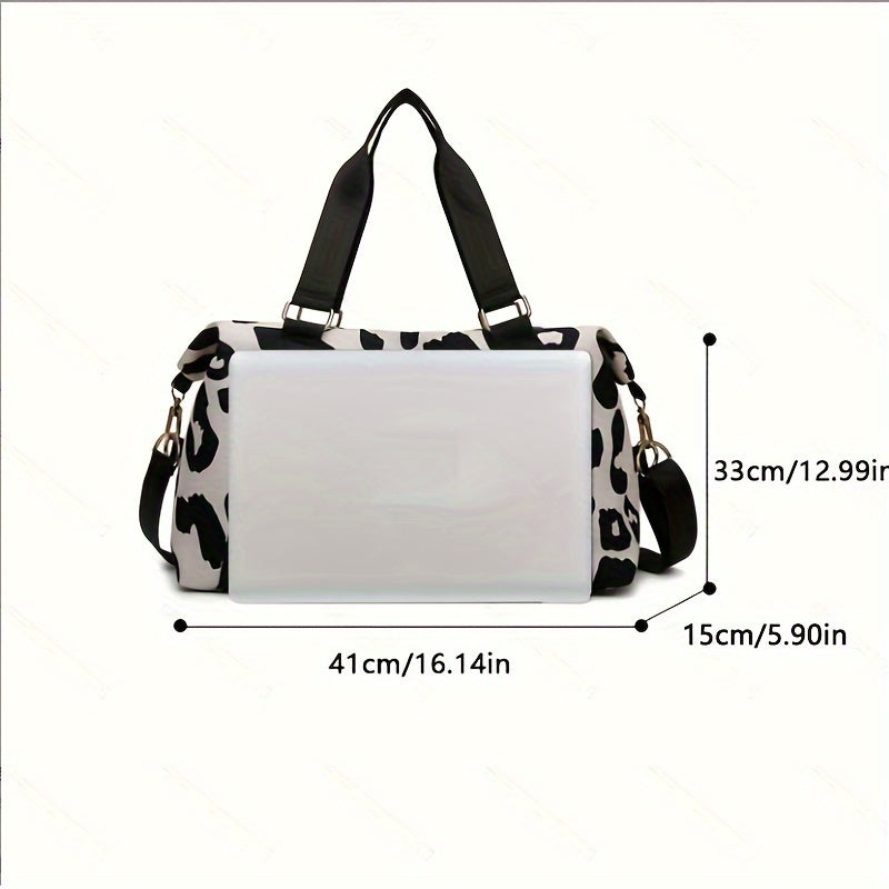 Cheetah Travel Bag in Black or Pink