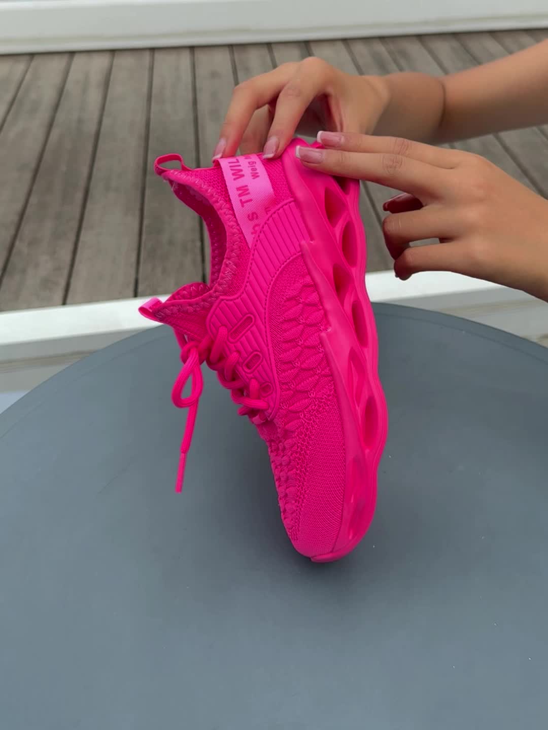 Women's Hot Pink Sneakers