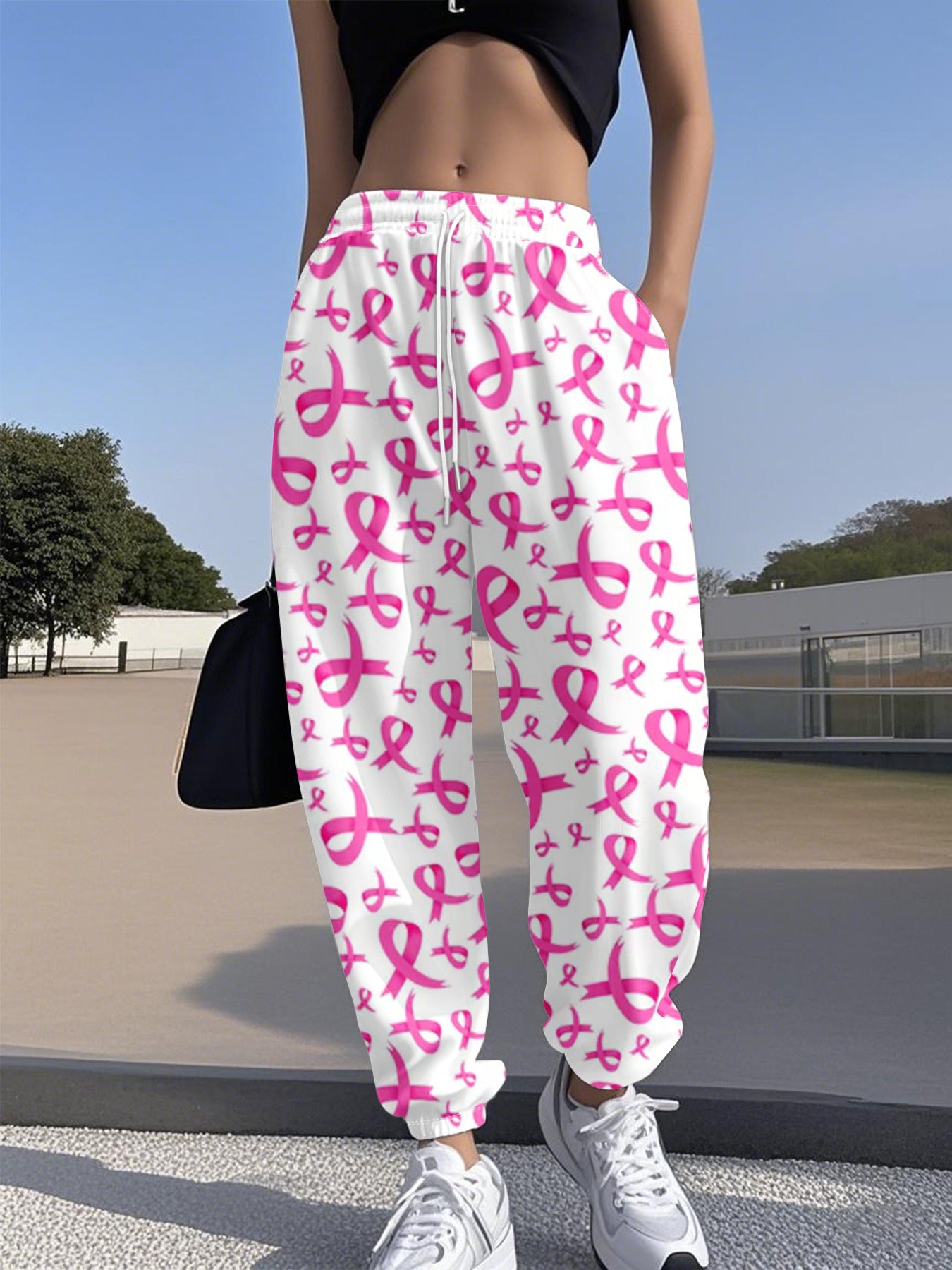 Pink Ribbon Joggers
