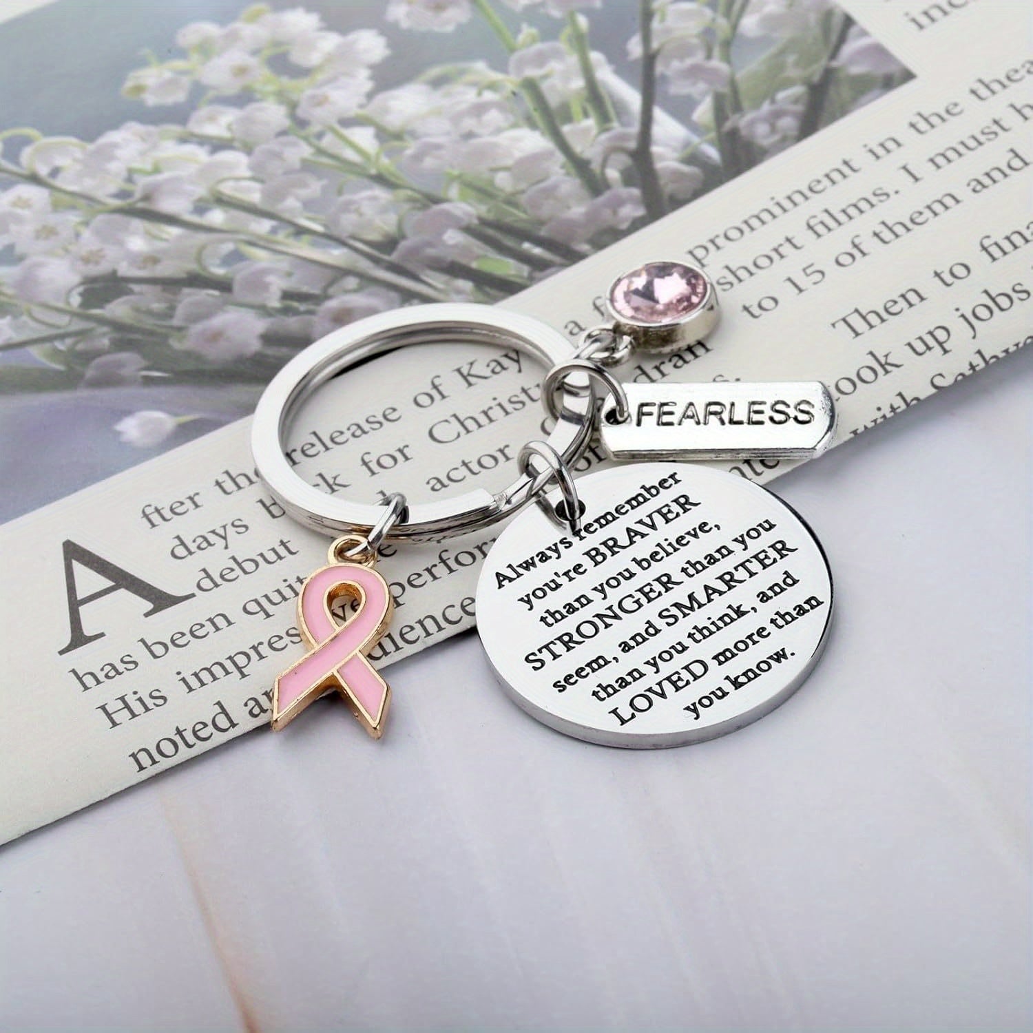Charm-ing Inspirational Keychain