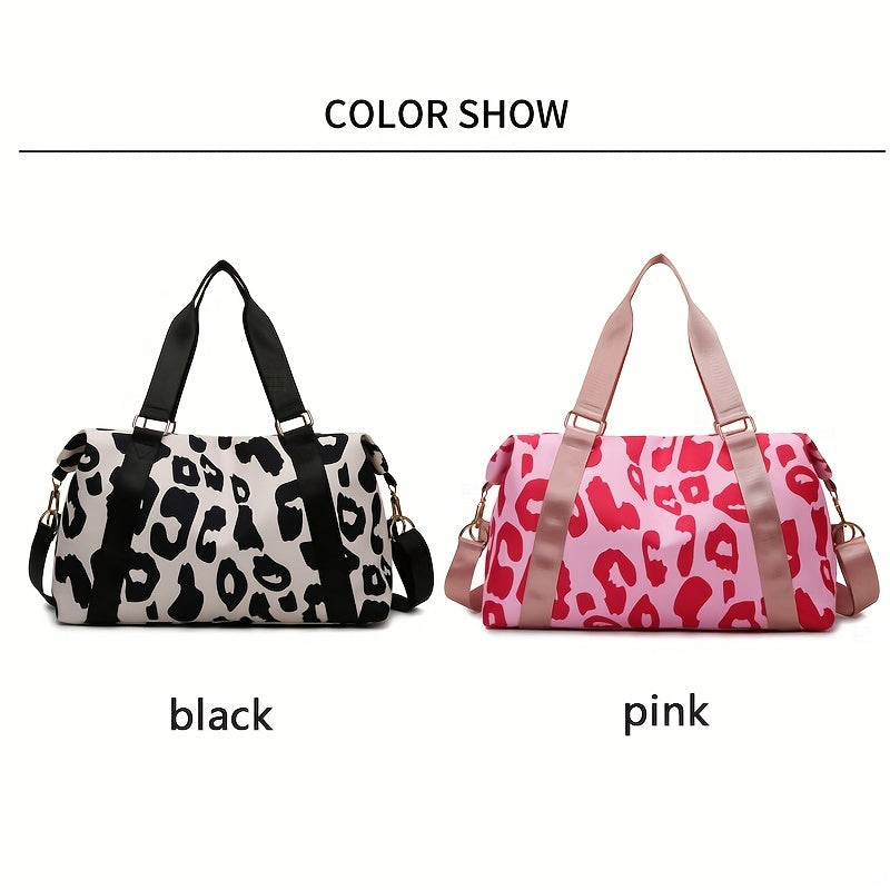 Cheetah Travel Bag in Black or Pink