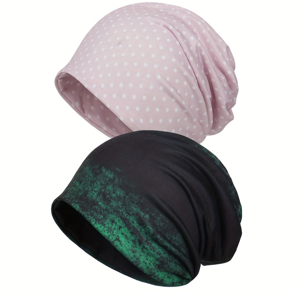 2pcs Breast Cancer Awareness Beanies
