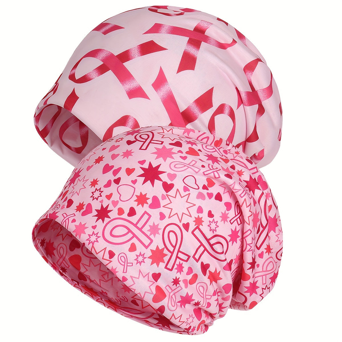2pcs Breast Cancer Awareness Beanies