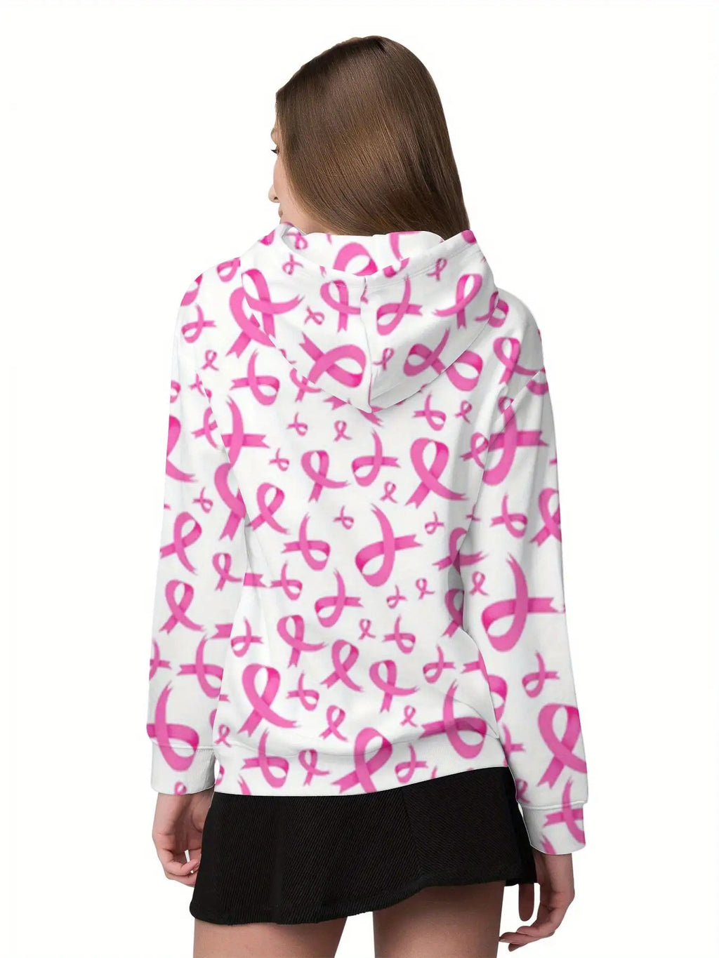 Pink BC Ribbon Hooded Sweatshirt