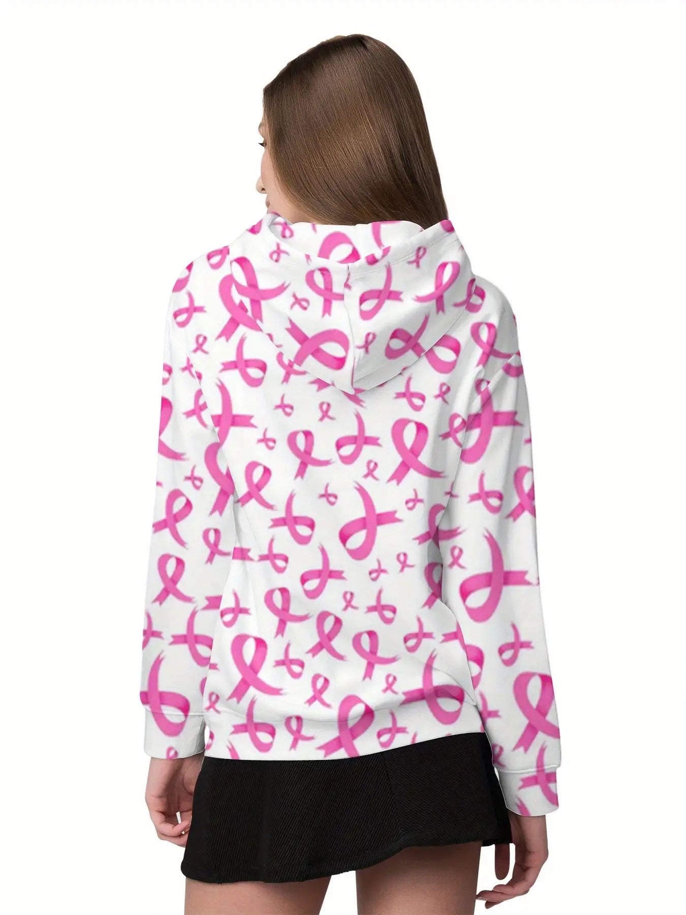 Pink BC Ribbon Hooded Sweatshirt