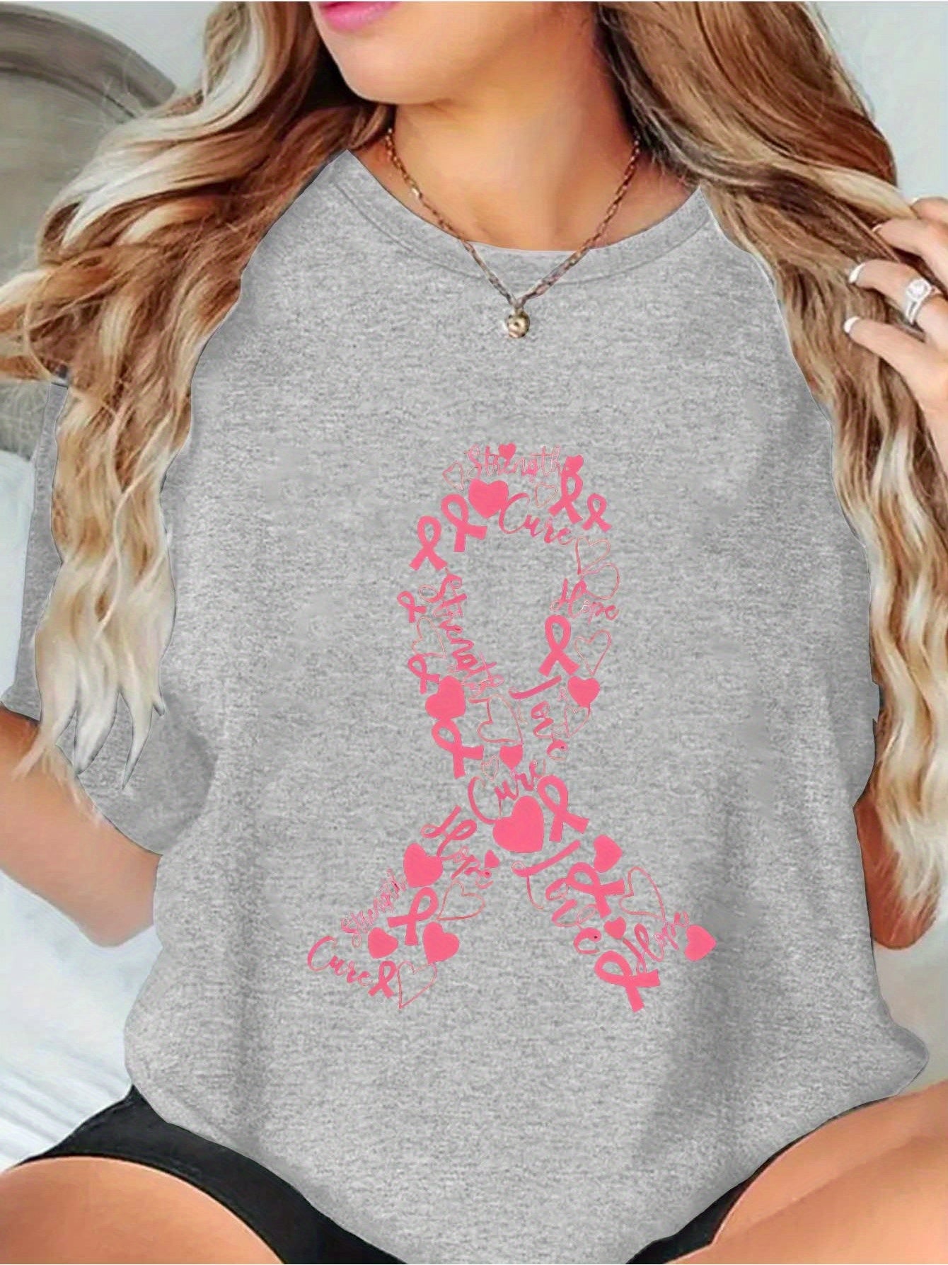 Pink Ribbon Collage T-Shirt