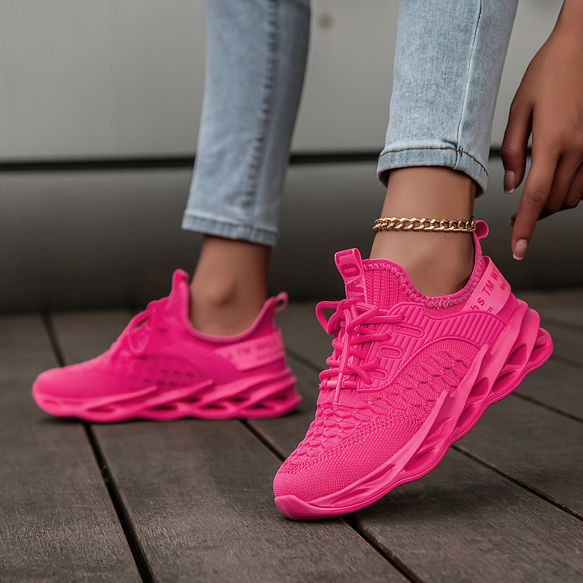 Women's Hot Pink Sneakers