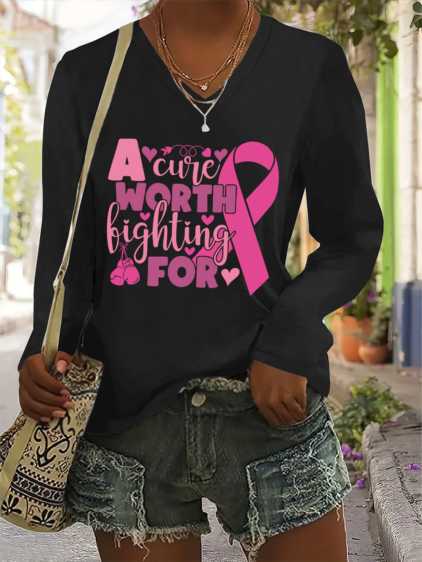 A Cure Worth Fighting For ~ Long sleeve Tshirt