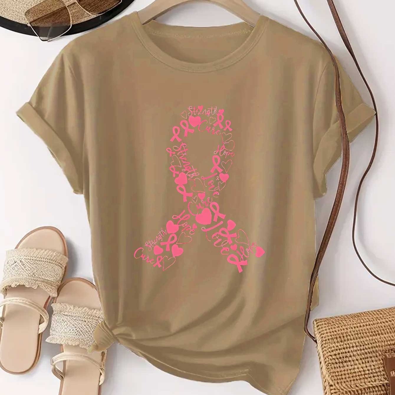 Pink Ribbon Collage T-Shirt
