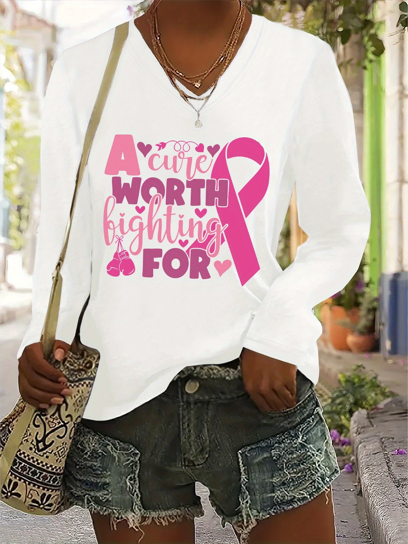 A Cure Worth Fighting For ~ Long sleeve Tshirt